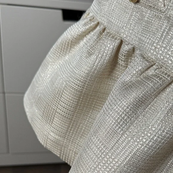 Janie and Jack Cream Dress with Black Velvet Bow - Picture 5 of 6